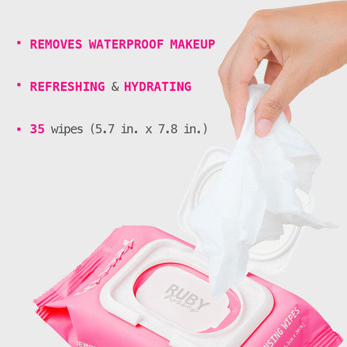 KISS Micellar Waterproof Makeup Removing Wipes - Witch Hazel