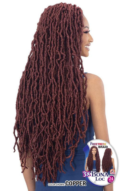 FREETRESS Braid Synthetic Crochet Hair - 3X BONA LOC 24 KBN24