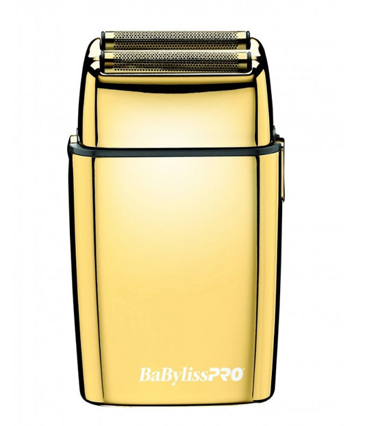 BaBylissPRO FoilFX02 Cordless Metal Double Foil Shaver- Gold