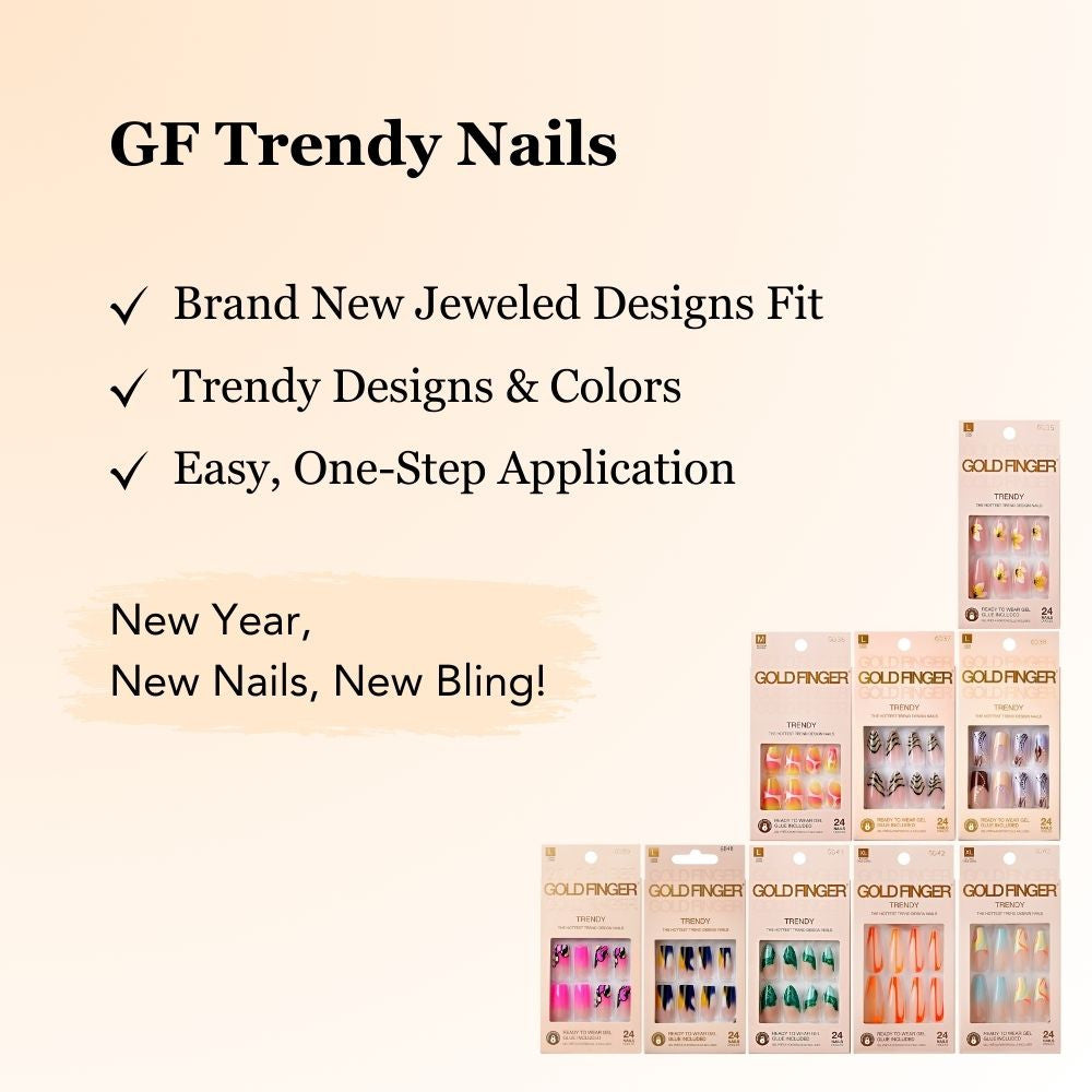 KISS Gold Finger Trendy Nail - Be Bubbly