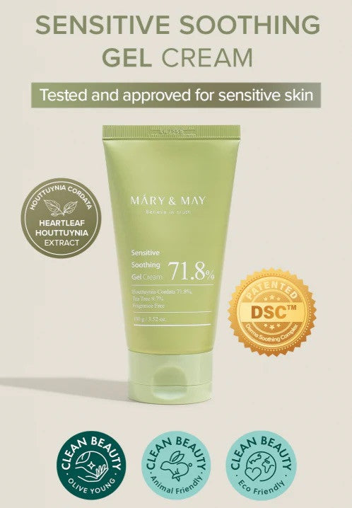 MARY & MAY Sensitive Soothing Gel Cream (3.52oz)
