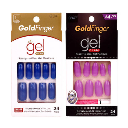 Kiss Gold Finger Gel Nails