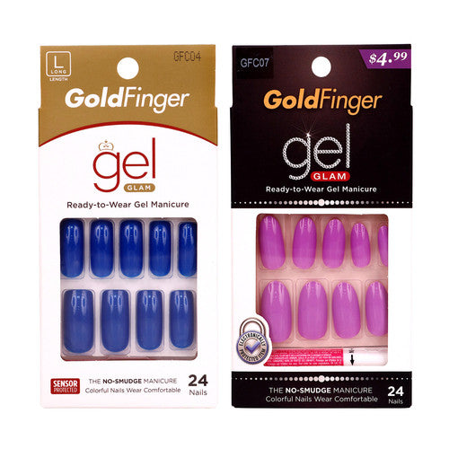 Kiss Gold Finger Gel Nails