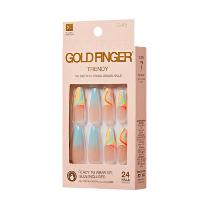 KISS Gold Finger Trendy Nail - Be Bubbly