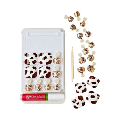 Kiss Gold Finger Trendy Wider Fit Toenails - COW SAID