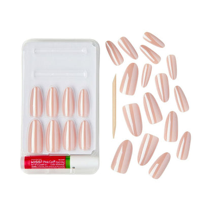 KISS Gold Finger Special Effect Nail - French Glazed