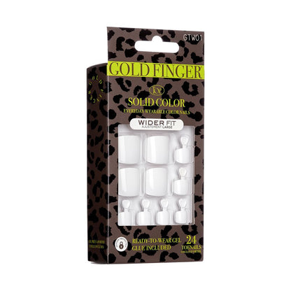 Kiss Gold Finger  Wider Fit Toenails  - SO GOOD