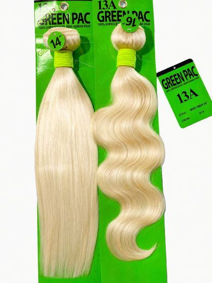 Green Pack 100% Human Hair Single Bundle - 613 Body Wave (10"-28")