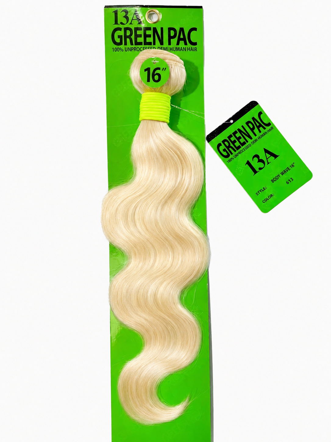 Green Pack 100% Human Hair Single Bundle - 613 Body Wave (10"-28")