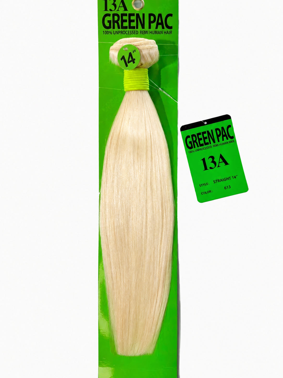 Green Pack 100% Human Hair Single Bundle - 613 Straight (10"-30")