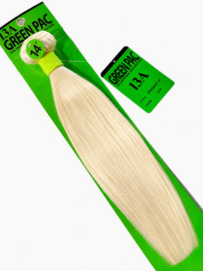 Green Pack 100% Human Hair Single Bundle - 613 Straight (10"-30")