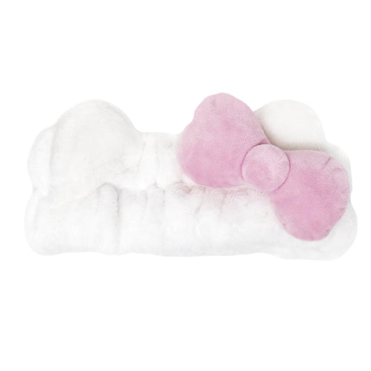 THE CREME SHOP Plush Spa Headband Hello Kitty's Signature Bow (Pink)