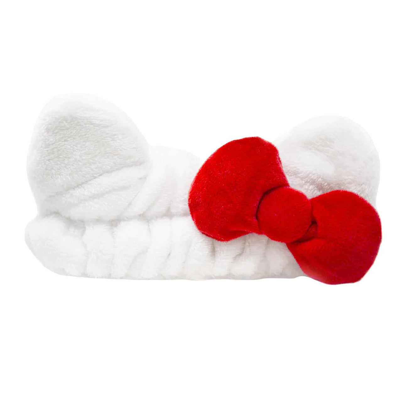 THE CREME SHOP Plush Spa Headband Hello Kitty's Signature Bow (Red)