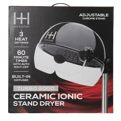 Annie Hot & Hotter Turbo Professional Salon Standing Hood Hair Dryer
