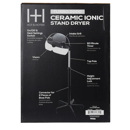 Annie Hot & Hotter Turbo Professional Salon Standing Hood Hair Dryer