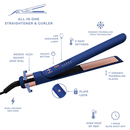 Annie Hot & Hotter Multi-Styler 1"(Blue)