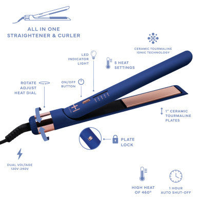 [WHOLESALE] Annie Hot & Hotter Multi-Styler 1"(Blue) (x 3 )