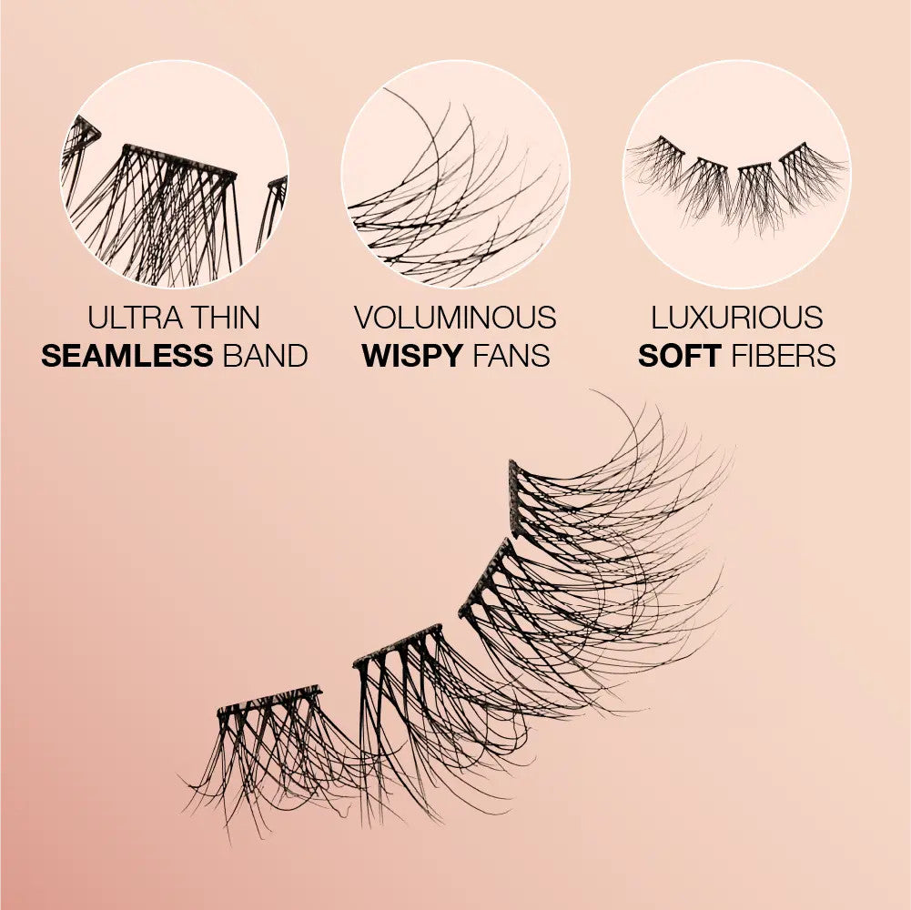 VLuxe Extended Soft Luxe Faux Mink Lash Cluster