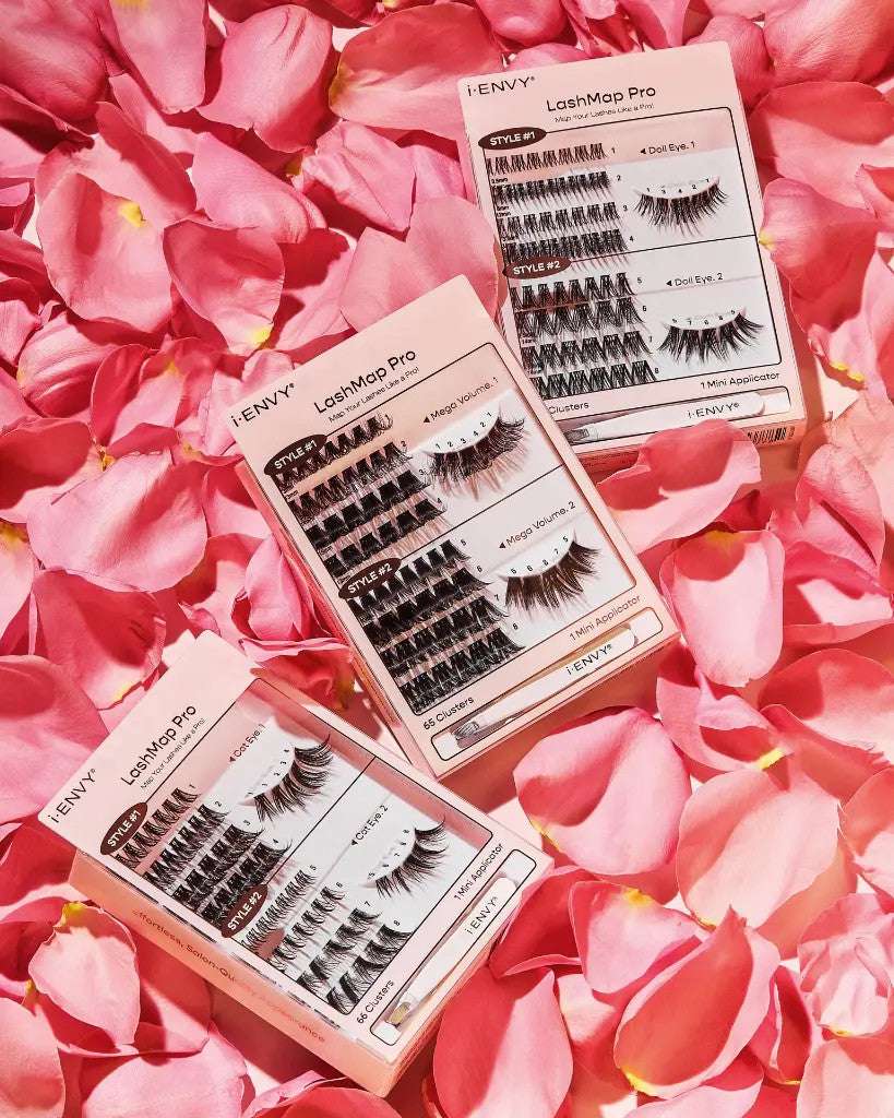 KISS I Envy LashMap Pro EyeLash Cluster Kit with Mini Tweezer