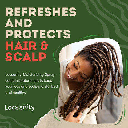 LOCSANITY Rosewater & Peppermint Daily Moisturizing Refreshing Spray (8 oz)