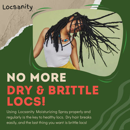 LOCSANITY Rosewater & Peppermint Daily Moisturizing Refreshing Spray (8 oz)
