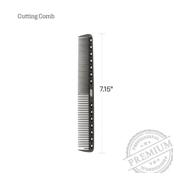 Black Ice Professional Carbon Cutting Comb 7"