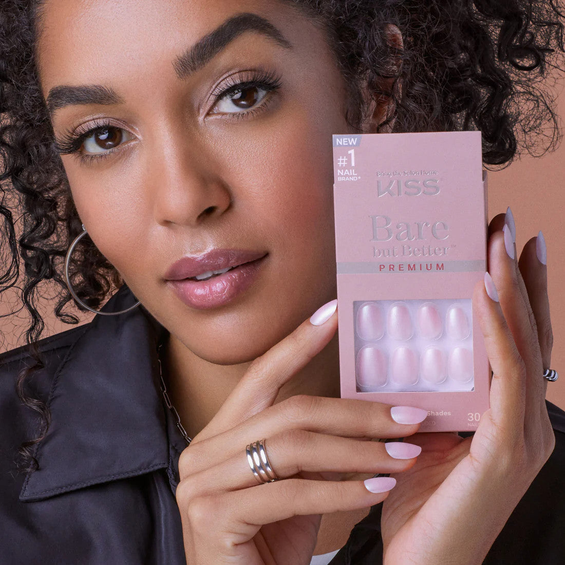 KISS Bare But Better Premium Nails - Mocha