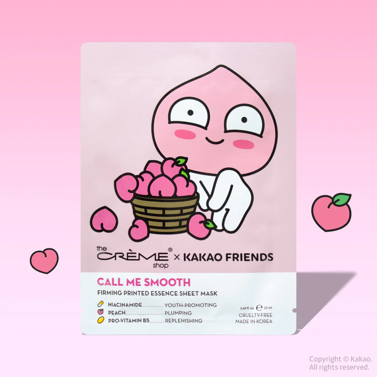 THE CREME SHOP APEACH CALL ME SMOOTH Printed Essence Sheet Mask