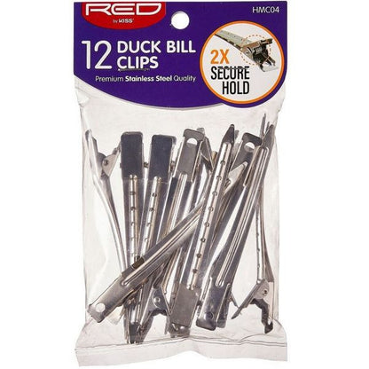 RED Duck Bill Clips (12 Pack)