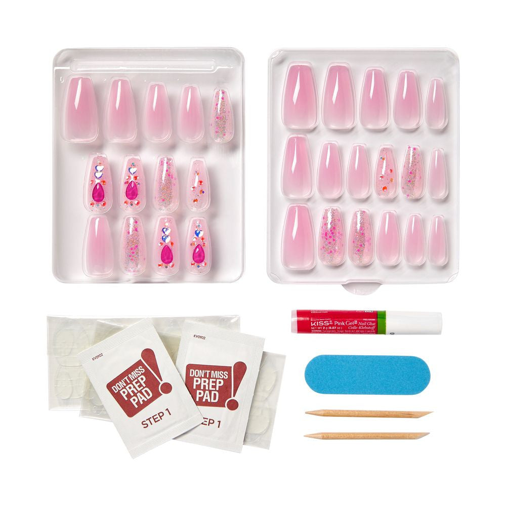 Kiss Majestic Nails - LOVELY BUBBLY