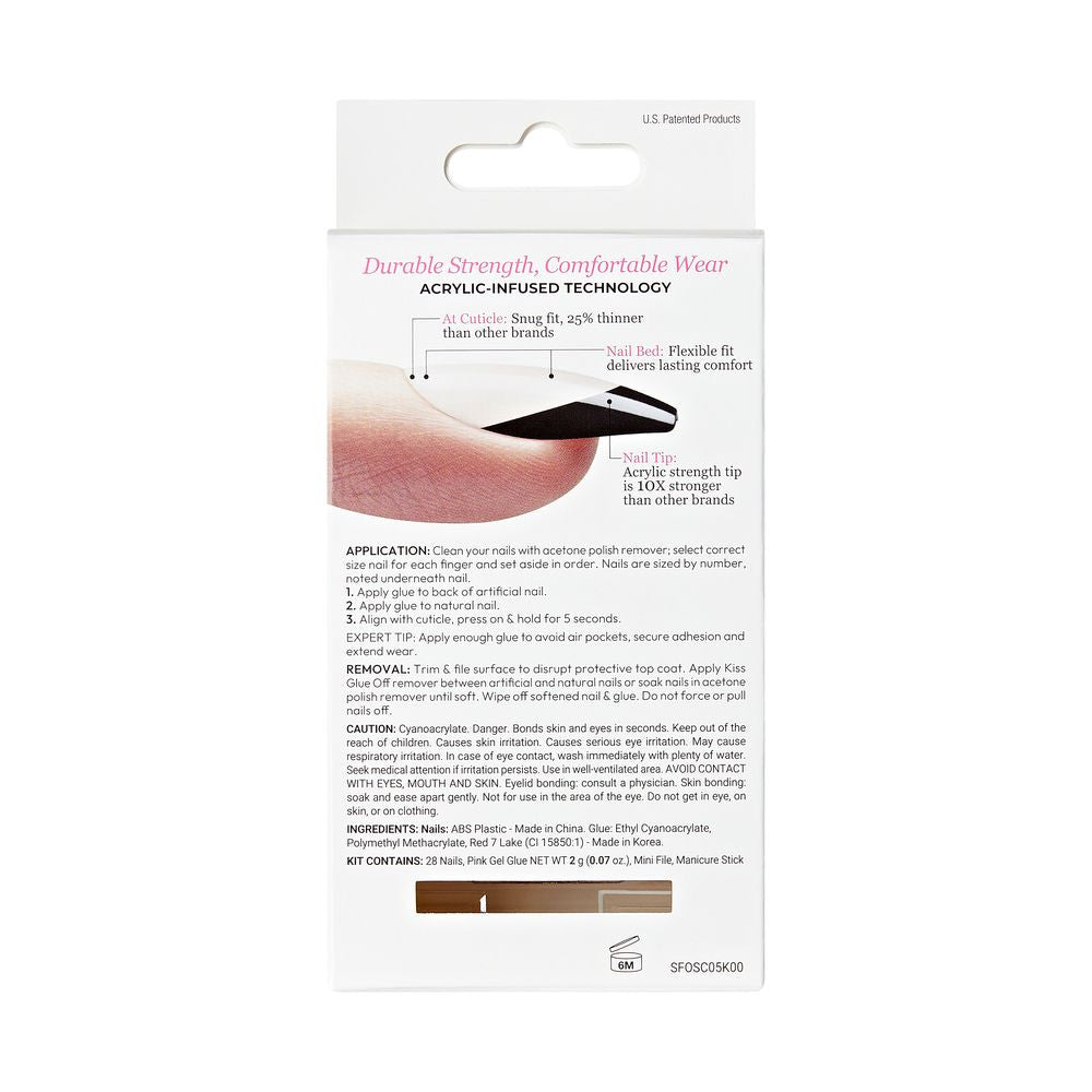 KISS Salon Acrylic French Nails - LIKE ME