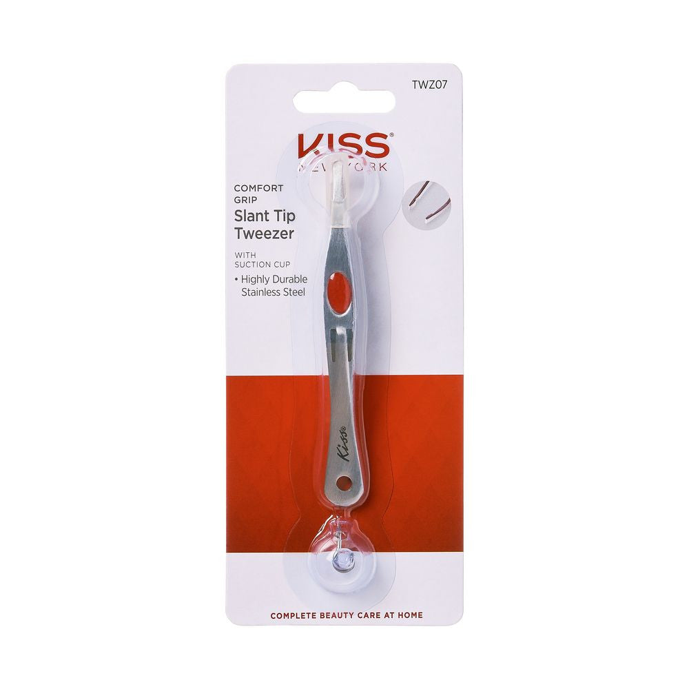 KISS New York Comfort Grip Slant Tip Tweezer