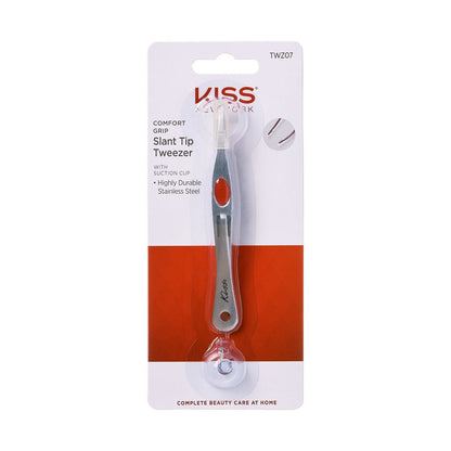 KISS New York Comfort Grip Slant Tip Tweezer