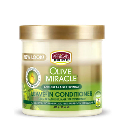 African Pride Olive Miracle Moisturizing Anti-Breakage Leave-in Conditioner