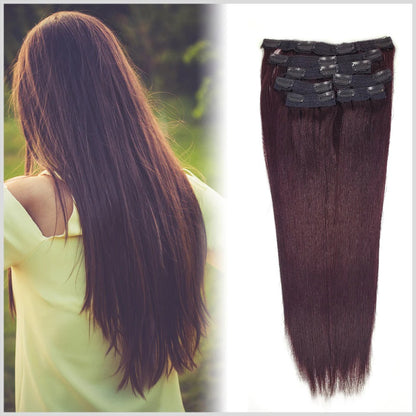 Hair Couture 100% Human Hair Extensions Lengths 7 piece Clip-ins