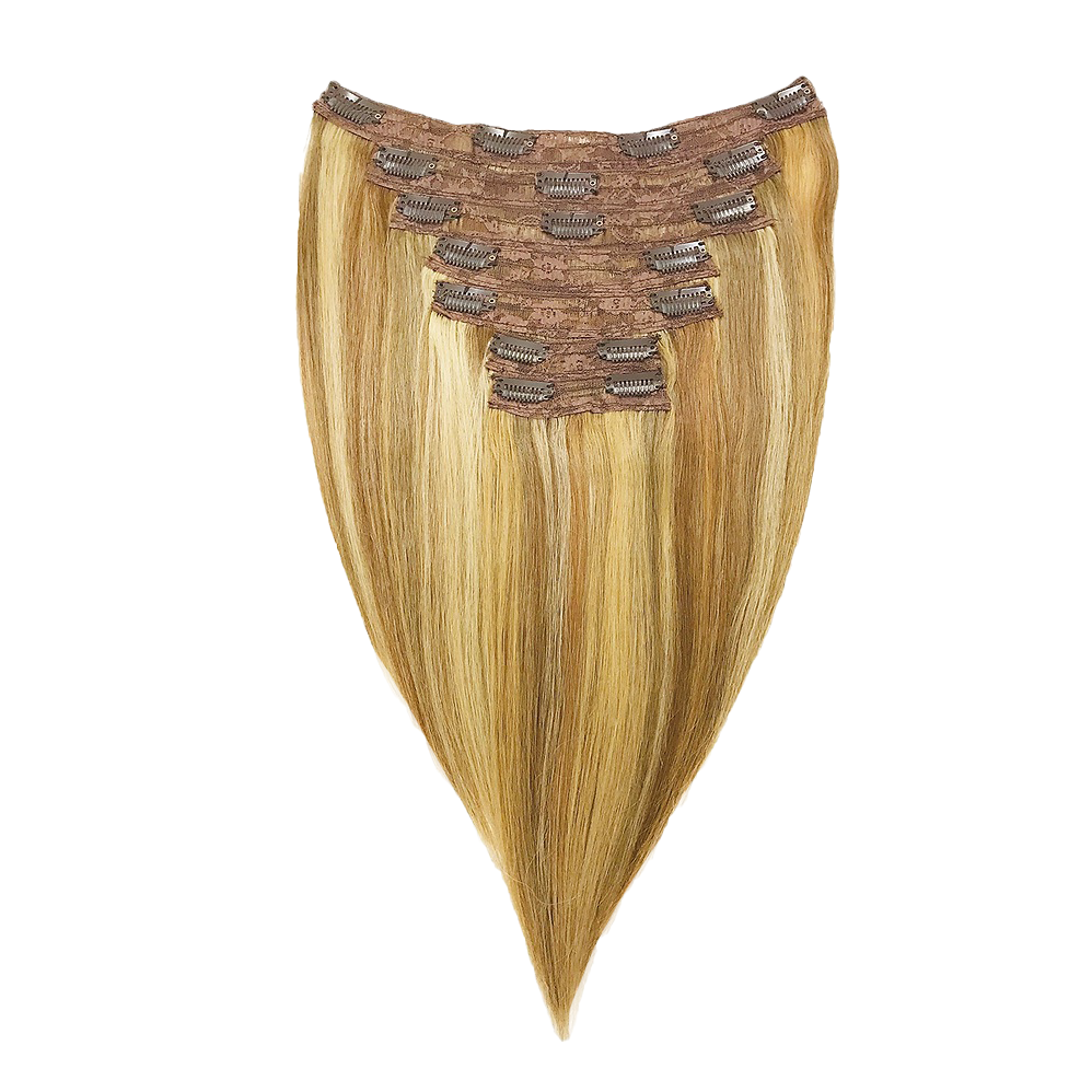 Live N Clip 100% Human Remy Hair 7 Pcs Clip On Extension