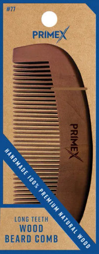 Annie PrimeX Long Teeth Wood Beard Comb