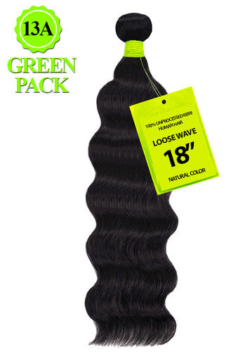 [WHOLESALE] GREEN PACK Single Bundle - Loose Wave