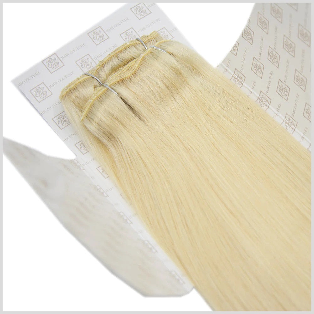 Hair Couture 100% Human Hair Extensions LUMI 7 piece Clip-ins