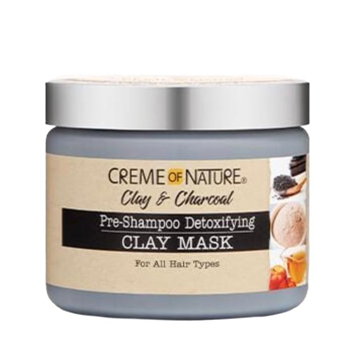 Creme Of Nature Clay & Charcoal Pre-Shampoo Detoxifying Clay Mask
