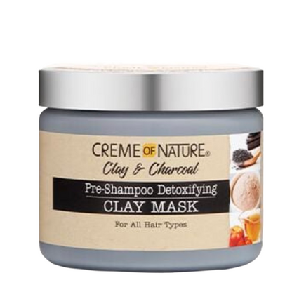 Creme Of Nature Clay & Charcoal Pre-Shampoo Detoxifying Clay Mask