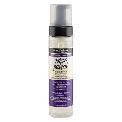 Aunt Jackie's Grapeseed Frizz Patrol Anti-Poof Setting Hair Mousse