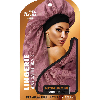 Annie Ms. Remi Lingerie Wide Edge Silky Braid Bonnet Ultra Jumbo