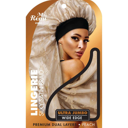 Annie Ms. Remi Lingerie Wide Edge Silky Braid Bonnet Ultra Jumbo