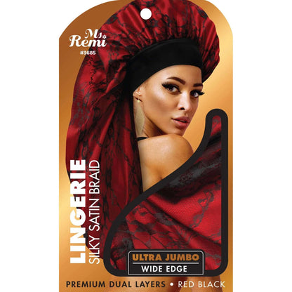 Annie Ms. Remi Lingerie Wide Edge Silky Braid Bonnet Ultra Jumbo