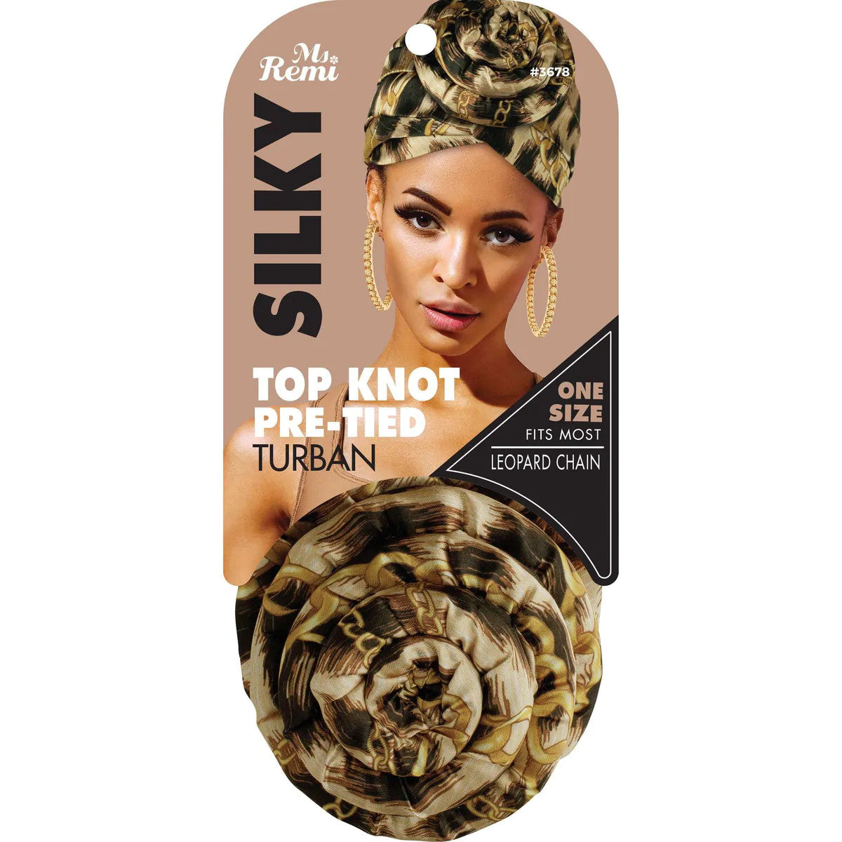 Annie Ms. Remi Silky Top Knot Pre-Tied Turban Scarf