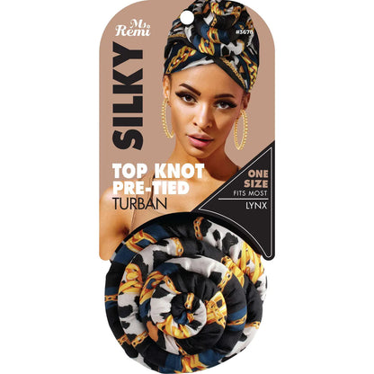 Annie Ms. Remi Silky Top Knot Pre-Tied Turban Scarf