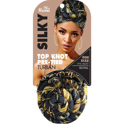 Annie Ms. Remi Silky Top Knot Pre-Tied Turban Scarf