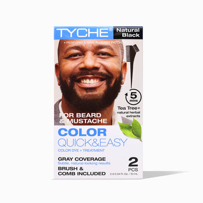 TYCHE Permanent Beard & Mustache Color Quick & Easy