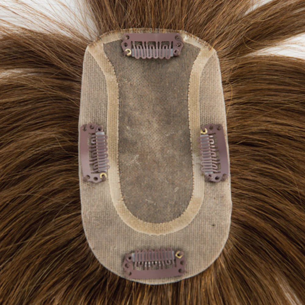 Hair Couture 100% Human Hair with 4 Clips - Natural Top Small